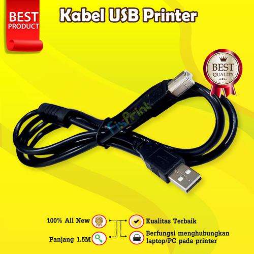 Gambar Kabel USB Data 2.0 Komputer Printer Canon HP Brother Epson Male A to B dari FixPrint Indonesia Tokopedia