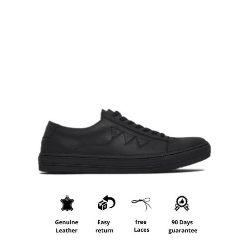 Gambar Sepatu Sneakers Kulit Otiv Matmata Black - 39 dari Otiv Store Kota Bandung Tokopedia