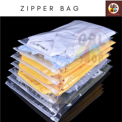 Jual Kantong Klip Kemasan Baju 28x38 Plastik Ziplock Bag Jakarta
