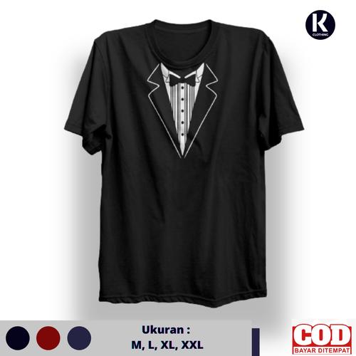 Jual Kaos Distro Pria Wanita Tuxedo 