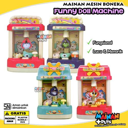 Gambar MAINAN ANAK UNIK MESIN PENCAPIT BONEKA MINI FUNNY DOLL CLAW MACHINE - Biru, TIPE A dari MainanPlus Jakarta Barat Tokopedia