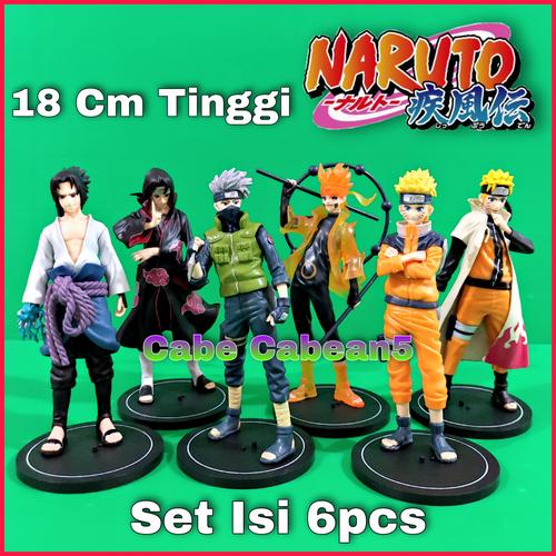 Foto Produk Action Figure Naruto Set Of 6 Kakashi Sasuke Itachi dari CABE CABEAN5