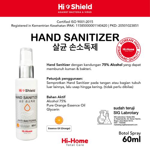 Gambar Hi-Shield Hand Sanitizer 60 ml Spray dari Hi Shield Official Store undefined Tokopedia