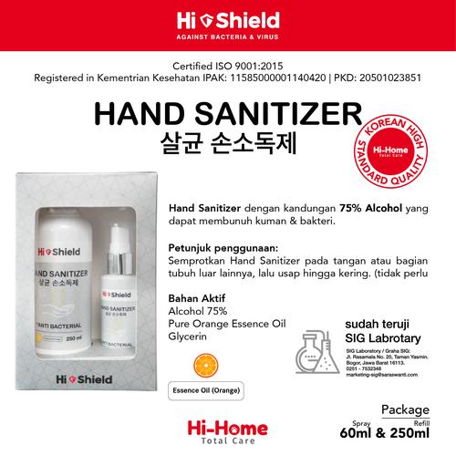 Gambar Hi Shield Package Hand Sanitizer 60ml + 250ml dari Hi Shield Official Store Kota Tangerang Tokopedia