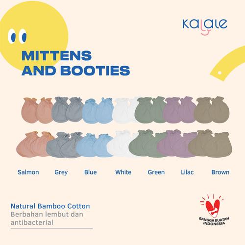 Gambar Mittens & Booties (Sarung Tangan & Kaki Bayi) - Kalale - Green dari kalale Kota Surabaya Tokopedia