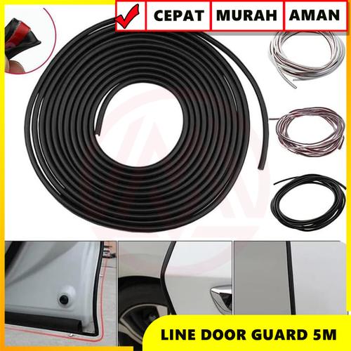 Gambar KARET LIS LIST PENGAMAN PELINDUNG PINTU MOBIL DENGAN DOUBLE TAPE 5 M - TRANSPARANT dari Modifikasi Market Jakarta Utara Tokopedia