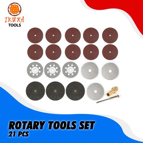 Gambar IKURA RTS201 Aksesoris Mini Grinder 21 Pcs - Mata Tuner Bor Potong dari Indah Jaya Tools Kota Bandung Tokopedia