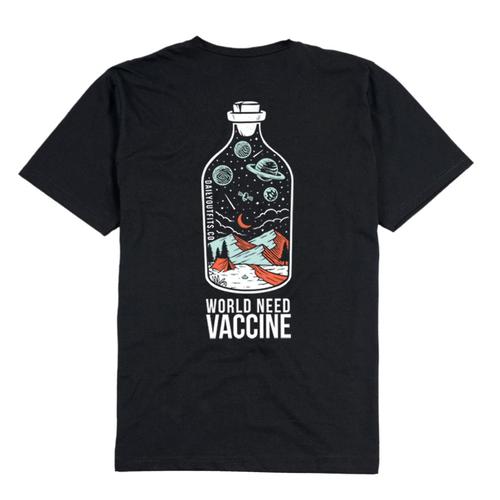 Foto Produk Dailyoutfits Kaos Tshirt Vaccine Vaksin - Navy, S dari Daily Outfits DYO