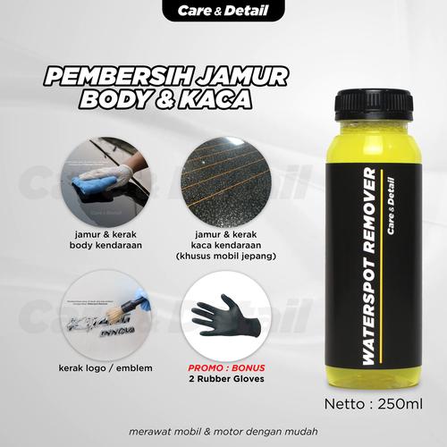 Foto Produk Waterspot Remover | Body & Kaca Obat Penghilang Jamur Mobil Glass - 250ml dari Care & Detail Official