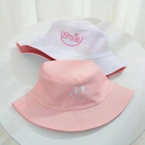 Jual TOPI BUCKET SMILE PREMIUM Bolak 