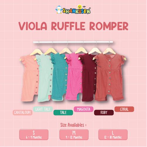 Gambar Shankusen Viola Ruffle Romper/ Romper Baju Bayi Perempuan Shankusen - Ruby, L dari Shankusen Baby Official Kab. Tangerang Tokopedia