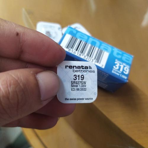2 x Renata 319 Pile Batterie Blister Mercury Free Silver Oxide SR527SW 1.55V