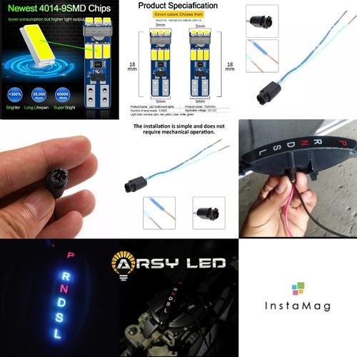 Foto Produk Soket + Lampu T5 Indikator Transmisi Matic Brio Mobilio BRV JAZZ - Putih dari arsystore