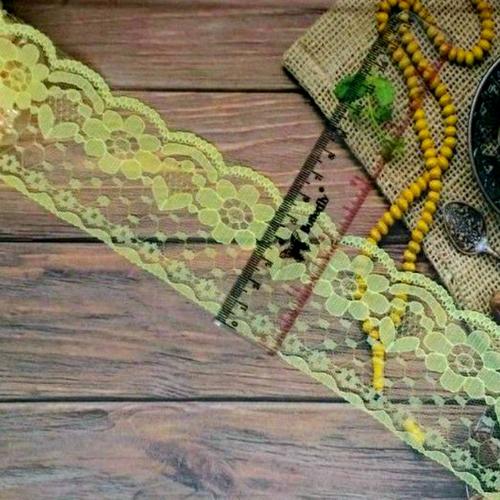 Jual per 3 meter,renda air warna kuning muda lebar 6cm - Kota Tangerang ...