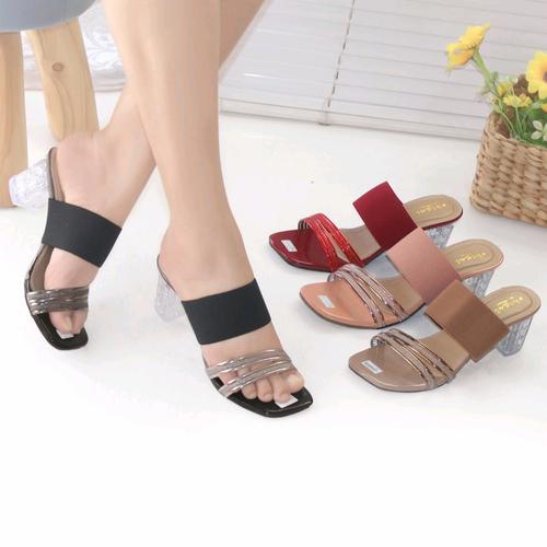 Jual sandal heels tali pasir wanita hak 