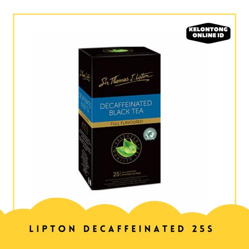 Jual Lipton Decaf Black Tea Isi 25 Sachet x 2gr [Teh Celup Tanpa
