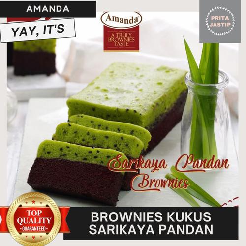 Jual Brownies Kukus Amanda Sarikaya Pandan Oleh Oleh Makanan Bandung