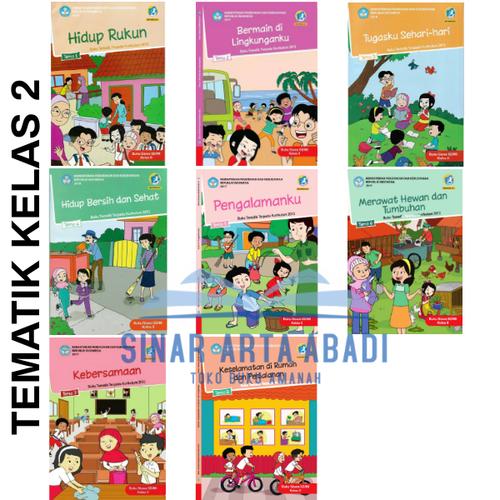 Jual Buku tematik SD kelas 2 tema 1 2 3 4 5 6 7 8 kurikulum 2013 revisi ...