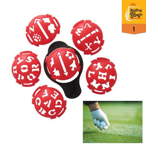 Jual Golf Ball Liner Marker Template Set Kota Depok Kantong Blonjo