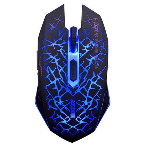 Jual AZZOR Wireless Gaming Mouse Silent 2400 DPI - M6 BLUE - Kota ...