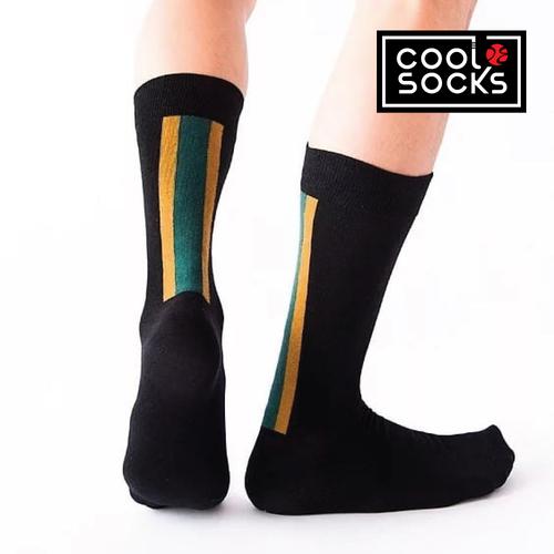 Gambar CoolDeSocks Original | Kaos Kaki Fashion - Simple Stripe Black-Green dari CoolDeSocks Official Jakarta Barat Tokopedia