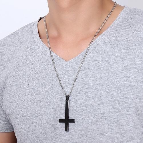 Jual Men Inverted Cross Pendant 