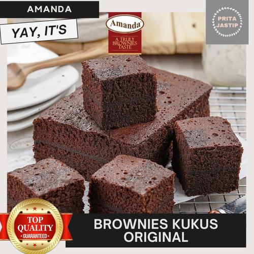 Jual BROWNIES KUKUS AMANDA ORIGINAL OLEH OLEH MAKANAN BANDUNG TERLARIS