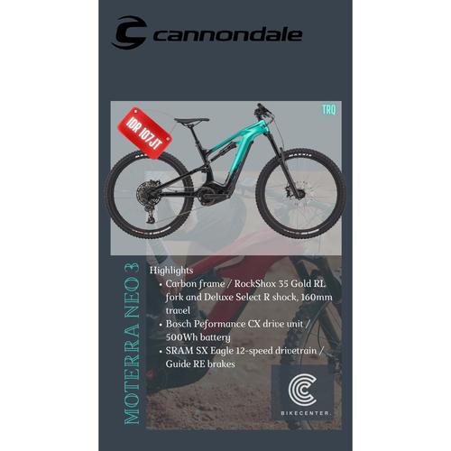 Jual SEPEDA MTB E-BIKE CANNONDALE MOTERRA 3 NEO link 1 - Kota Tangerang -  BIKE CENTER | Tokopedia