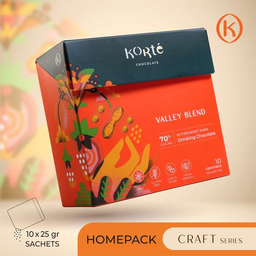Foto Produk KORTE VALLEY BLEND 70% (Homepack - 250g) dari Korte Chocolate