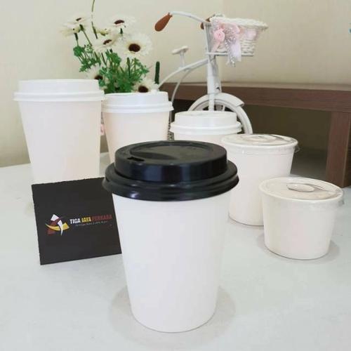 Jual Paper Cup 9oz + Tutup / Gelas Kertas Kopi Tahan Panas Isi 50 Pcs ...