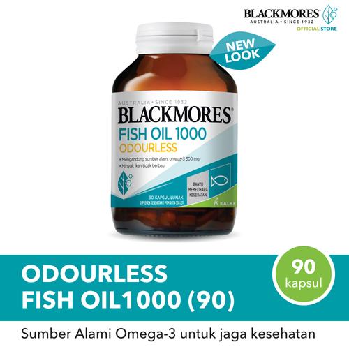 Gambar Blackmores Odourless Fish Oil 1000 (90) dari Blackmores Wellness Kota Tangerang Selatan Tokopedia