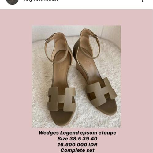 hermes wedge sandals