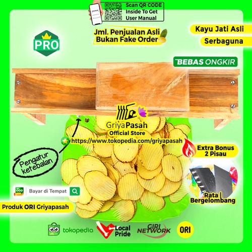 Gambar pisau pengiris keripik kentang gratis pisau cadangan dari Griyapasah Official Store Kab. Wonogiri Tokopedia