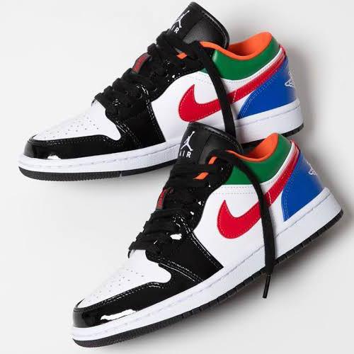 Jual SEPATU SNEAKERS NIKE AIR JORDAN 1 LOW MULTICOLOR BLACK TOE - Jakarta  Selatan - Skinny sneakers | Tokopedia