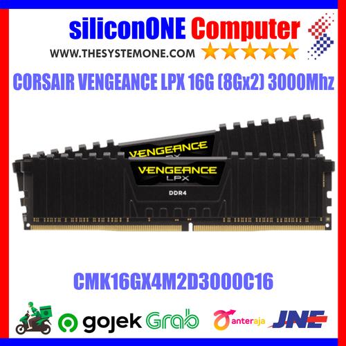 Foto Produk Corsair Vengeance LPX CMK16GX4M2D3000C16 (2X8GB) 3000Mhz Dual 16G 16GB dari silicon ONE Computer