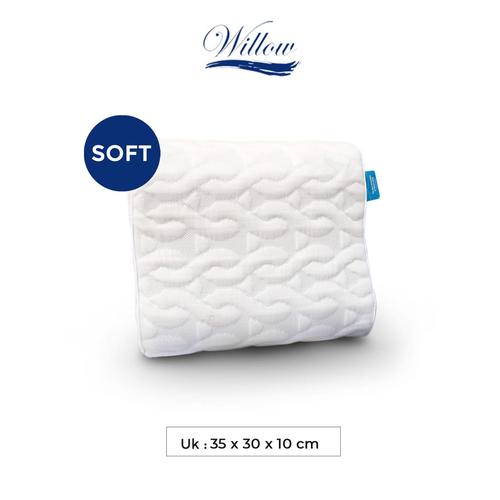Foto Produk Bantal Pinggang Ergonomic Latex/Willow Pillow Ergo Back Cushion Latex dari Willow Pillow