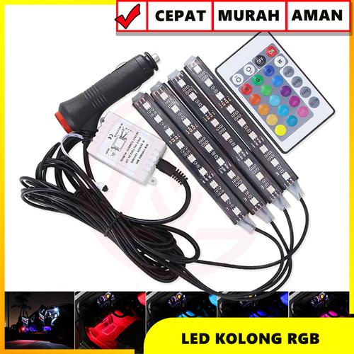 Foto Produk LAMPU LED KOLONG DASHBOARD RGB MULTI COLOUR COLOK LIGHTER REMOTE dari Modifikasi Market