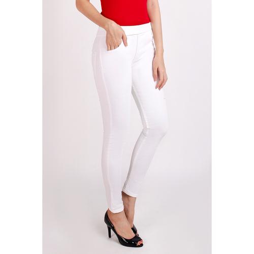 Gambar celana Legging Jeans JSK Jeans warna putih, bahan lentur melar dari jeanspremiumm Jakarta Utara Tokopedia