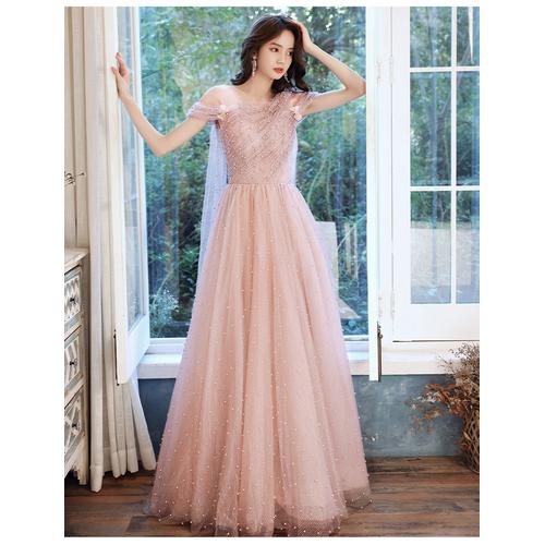 Jual Gaun Pesta 2108004 Peach Merah 