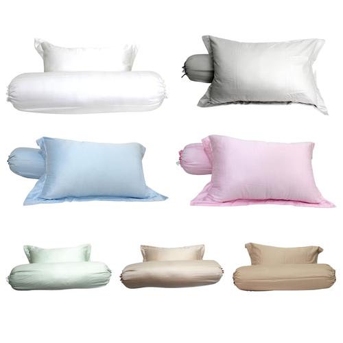 Foto Produk sarung bantal katun jepang polos - Warna Random, 1Bantal 1Guling dari soulmatebedsheet
