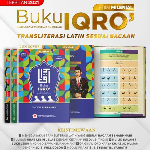 Gambar Buku IQRO LATIN jilid 1-6 Full Color dari ALIDA Jakarta Selatan Tokopedia