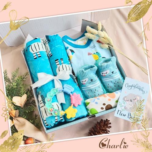 Foto Produk Paket Hampers Baby Gift Born Bayi Lahir Untuk Kado Lahiran Kado Balita - CHARLIE, BOY dari Jaxine Sprei & Bedcover