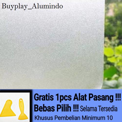 Foto Produk Sticker / Stiker Kaca Film Sandblast Sunblast motif 9022-1 Polos Bura - Tipe 0509 dari buyplay_Alumindo