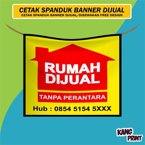 Gambar Cetak Spanduk Dijual Disewakan Banner Dijual Disewakan - 0,5x0,5 Meter dari Kang Print Kota Bekasi Tokopedia