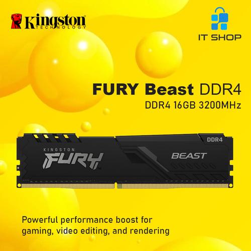 Kingston Fury BEAST 16GB DDR4 - 3200MHz 