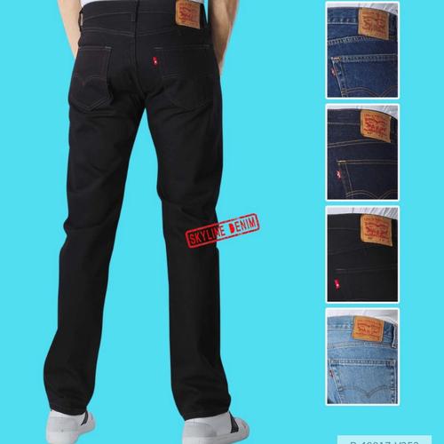 Jeans ritsleting preshrunk. Gaya denim 