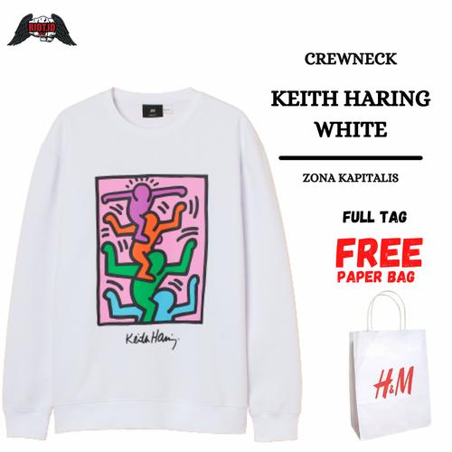 Jual Hoodie H\u0026M HnM Keith Haring Putih 