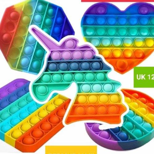 Jual POP IT MURAH RAINBOW UNICORN 