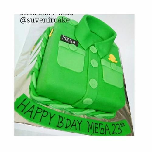 Jual kue ulang tahun baju tentara/kue ulang tahun TNI/cake seragam