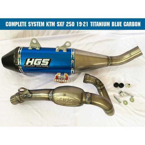 Jual KNALPOT KTM 250 SXF BLUE CARBON 